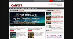 Desktop Screenshot of paginidecultura.ro