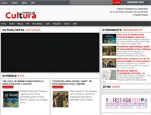 Tablet Screenshot of paginidecultura.ro